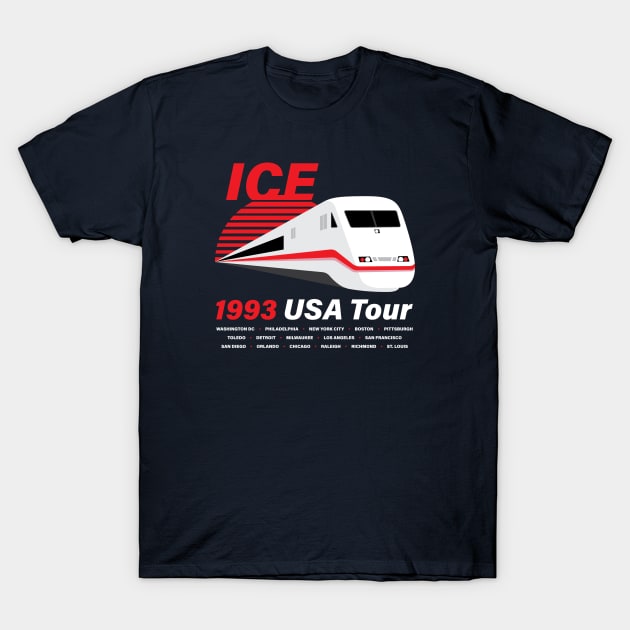 ICE - 1993 USA Tour T-Shirt T-Shirt by peterwjdibble